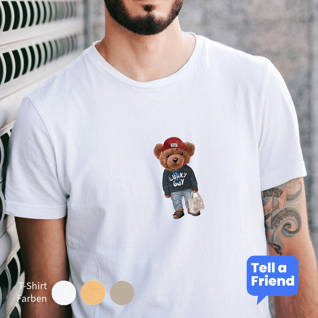 Basic Style Bear T-Shirt - Stanley/Stella Creator 2.0 - T-Shirt - Tell a Friend - 