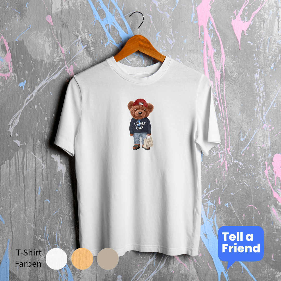 Basic Style Bear T-Shirt - Stanley/Stella Creator 2.0 - T-Shirt - Tell a Friend - 