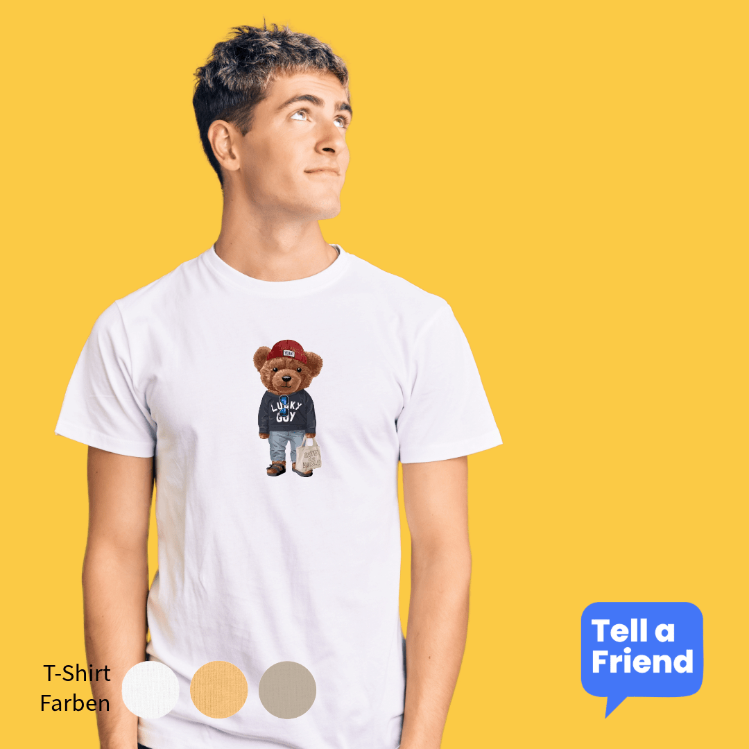 Basic Style Bear T-Shirt - Stanley/Stella Creator 2.0 - T-Shirt - Tell a Friend - 