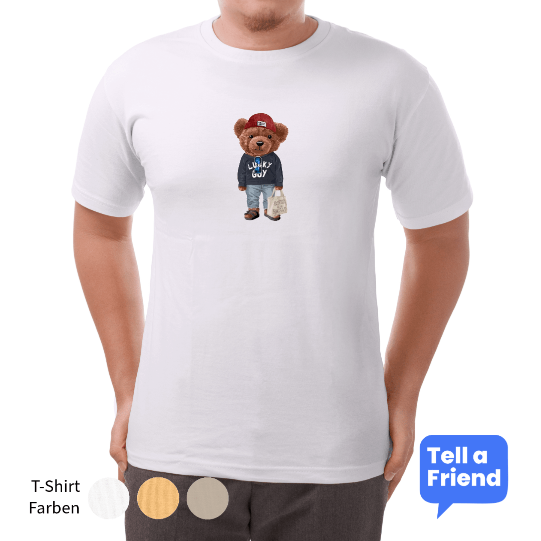 Basic Style Bear T-Shirt - Stanley/Stella Creator 2.0 - T-Shirt - Tell a Friend - 