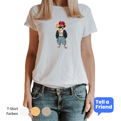 Hip Hop Style Bear T-Shirt - Stanley/Stella Creator 2.0 - T-Shirt - Tell a Friend - 