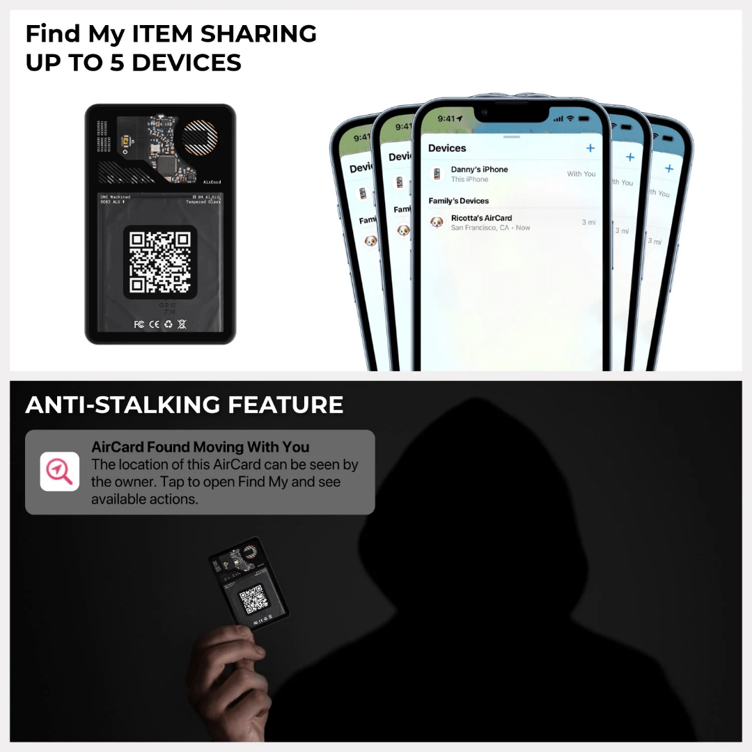 Rolling Square AirCard (Apple Find My Netzwerk) - GPS Tracker - Tell a Friend - 7640170469882