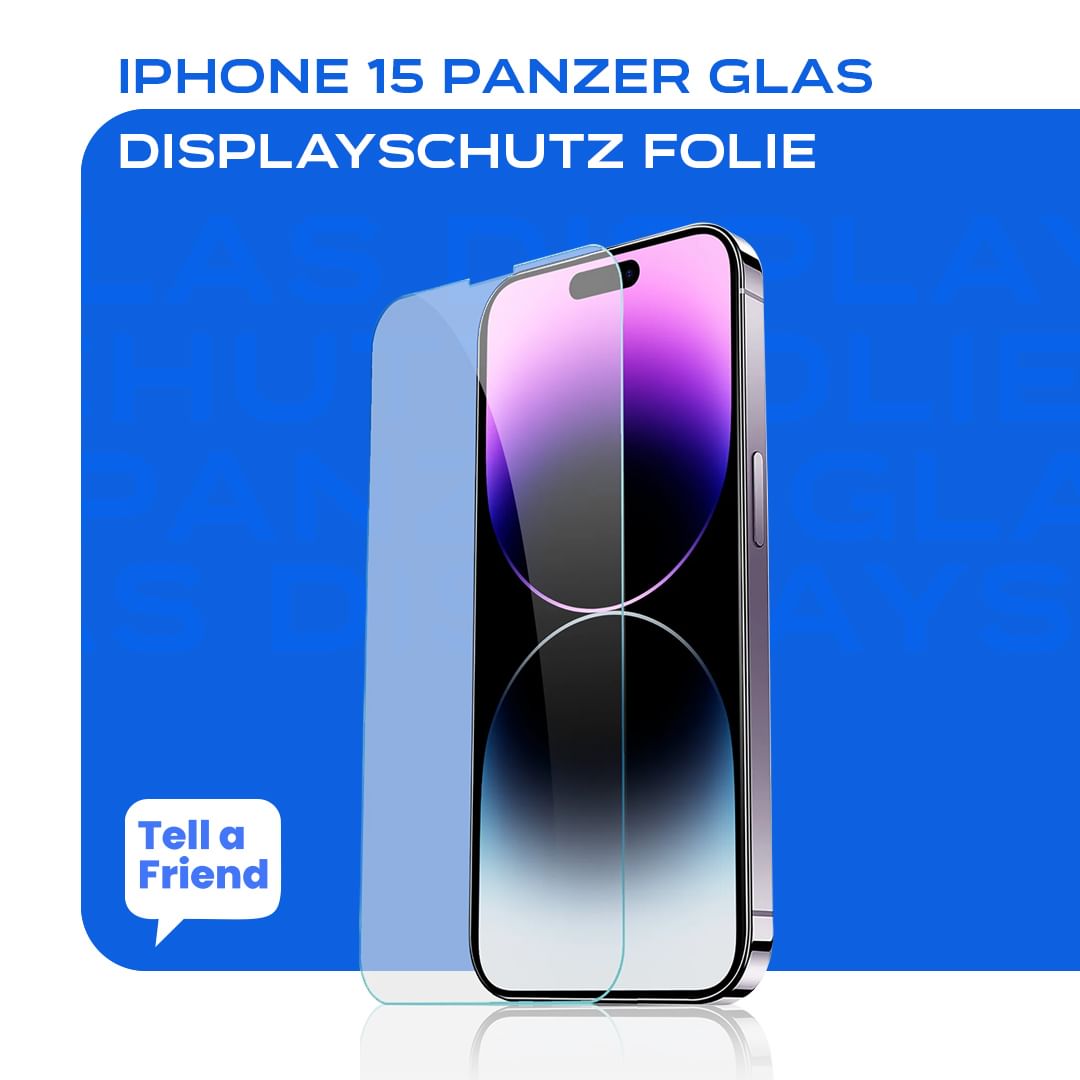 iPhone 15 Essential Bundle: Magsafe Hülle & Panzerglas im Set - Hülle / Case - Tell a Friend -