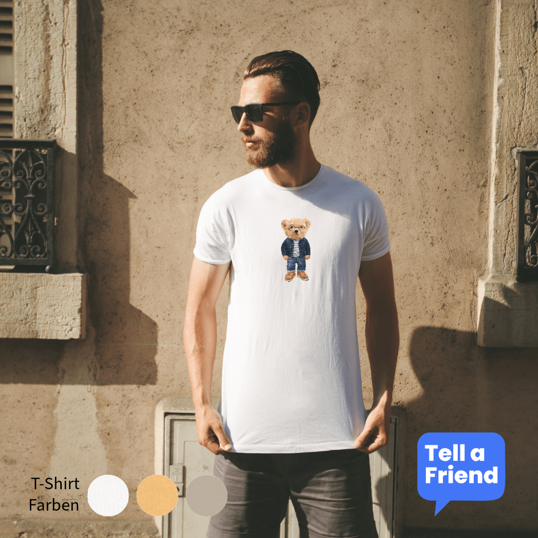 Todays Look Bear T-Shirt - Stanley/Stella Creator 2.0 - T-Shirt - Tell a Friend - 