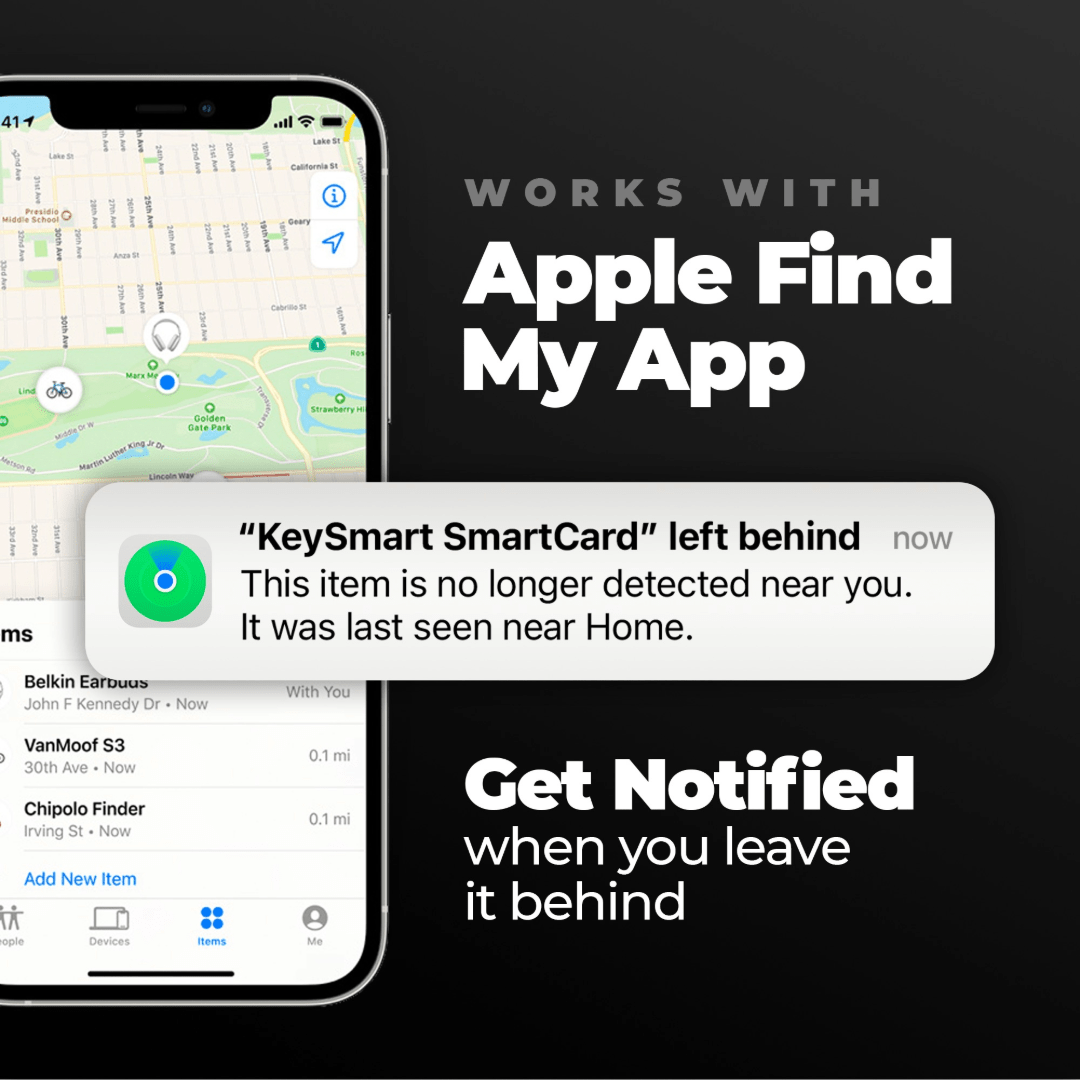 KeySmart SmartCard - Apple Find My Netzwerk - GPS Tracker - Tell a Friend - 0810024054329