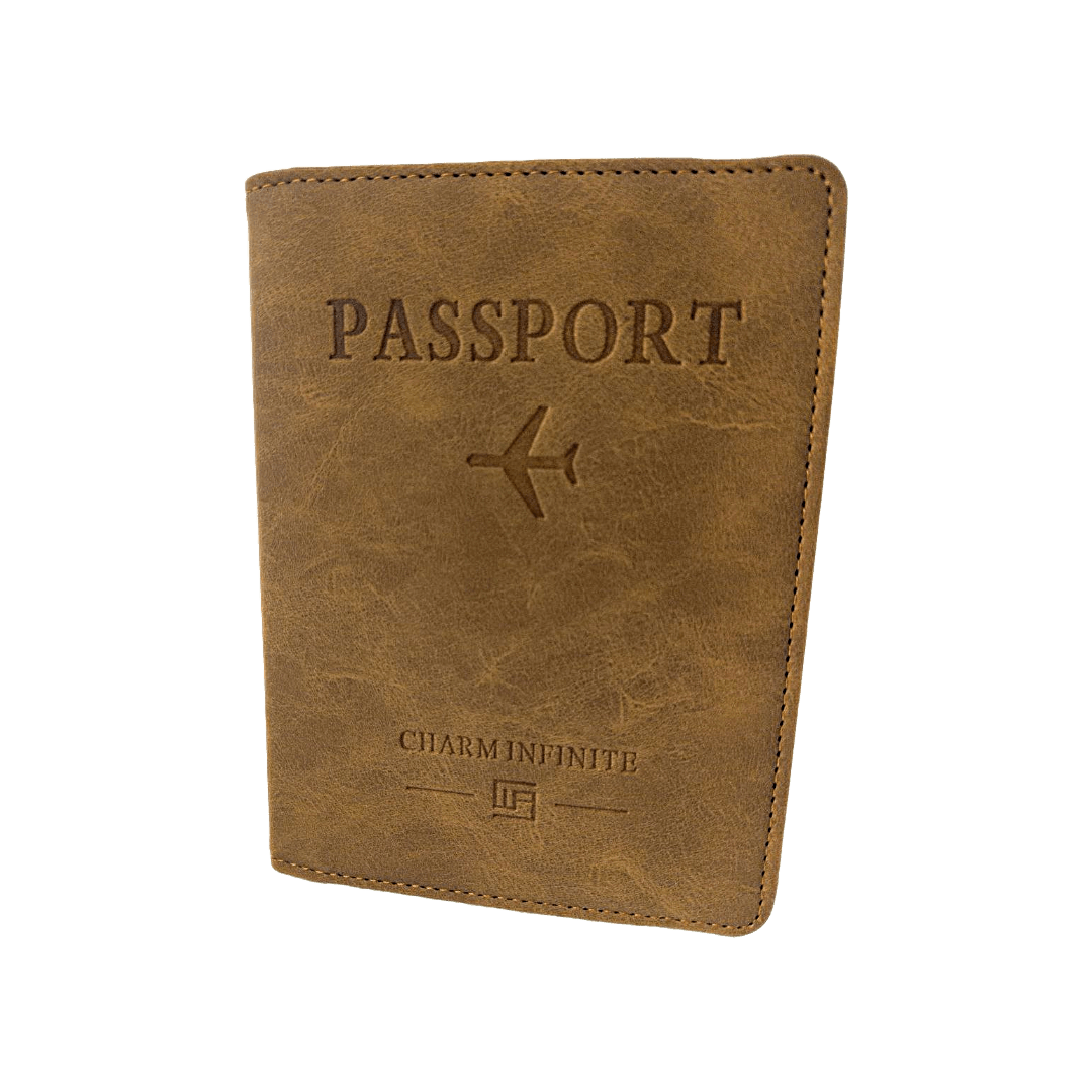 XIUWOUG Reisepasshülle Passport Cover Kunstleder Impfpass Hülle mit  RFID-Blocker für Damen Herren Reisepass Kreditkarten Ausweis und  Reisedokumente